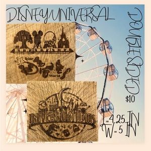 Summer vacation disney & universal piece can be personalized as well.